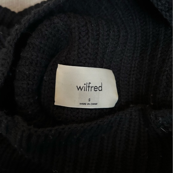 Black Ribbed Knit Sweater - Picture 2 of 4
